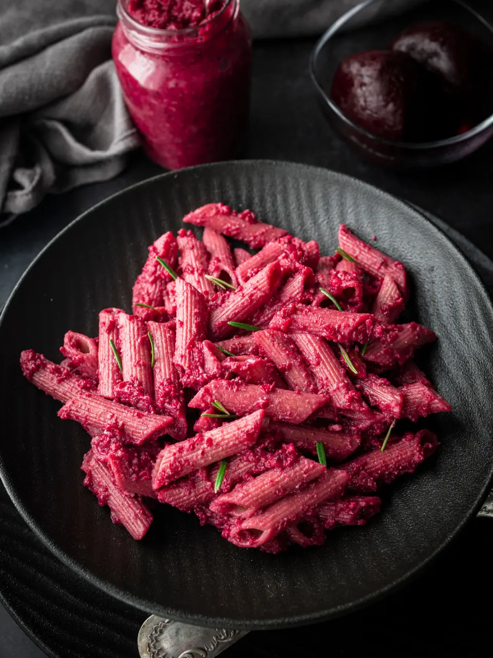 Creamy Beauty Beet Pasta