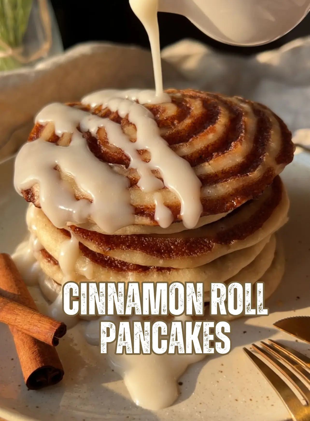 Cinnamon Roll Pancakes