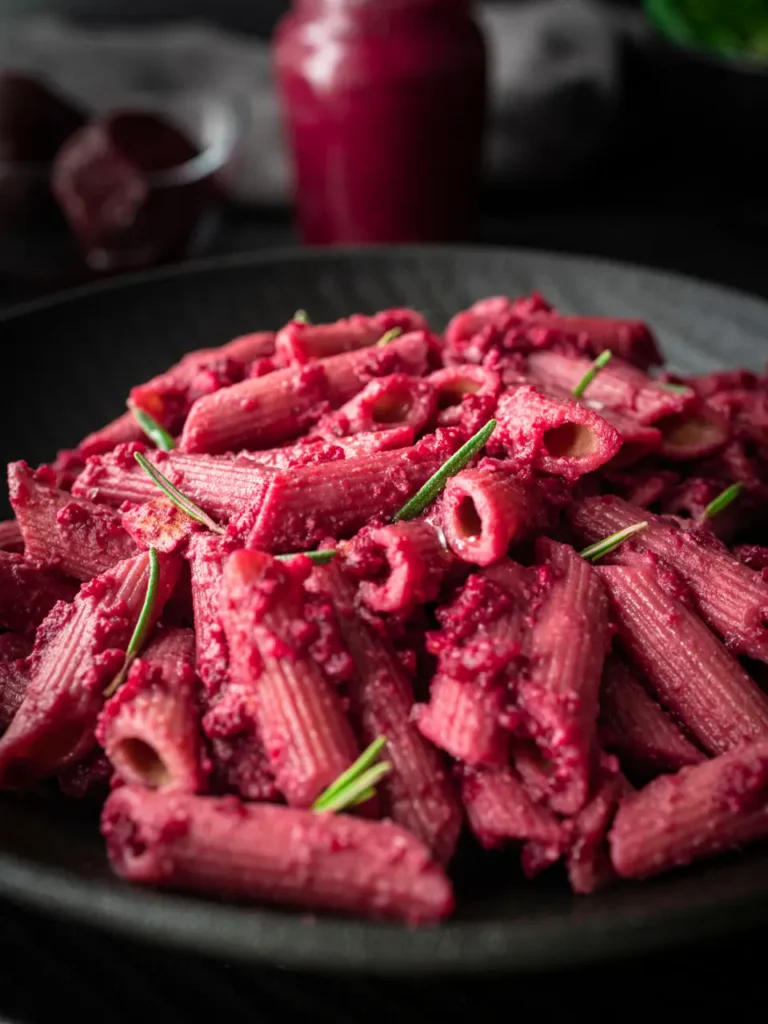 Creamy Beauty Beet Pasta