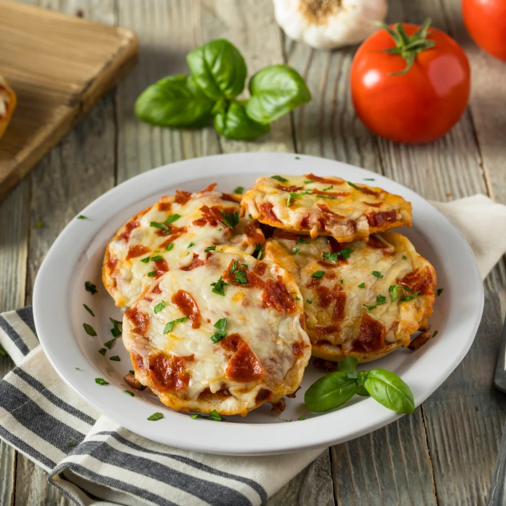 Vegan High Protein Pizza Bagels