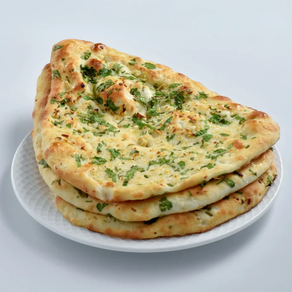 Garlic butter vegan naan