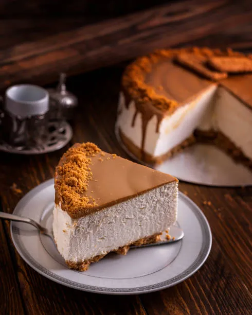 No Bake Vegan Biscoff Cheesecake