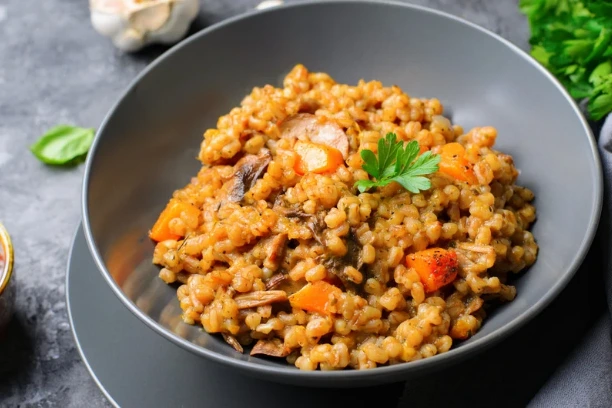 Vegan butternut squash risotto