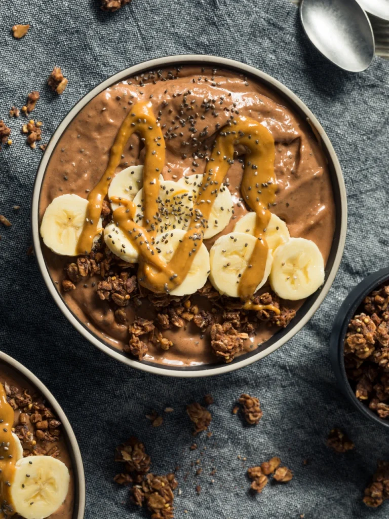 Chocolate Peanut Butter Bliss Smoothie Bowl