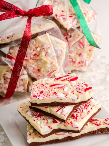 Festive peppermint bark